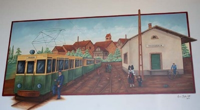 Fresque de l'ancienne gare