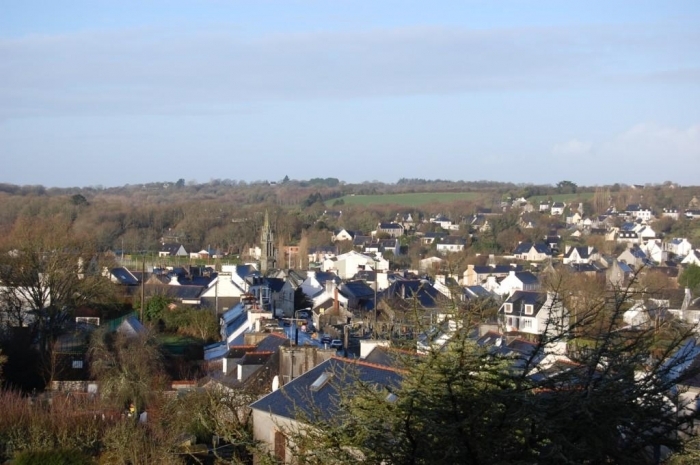 Vue en hauteur de la commune
